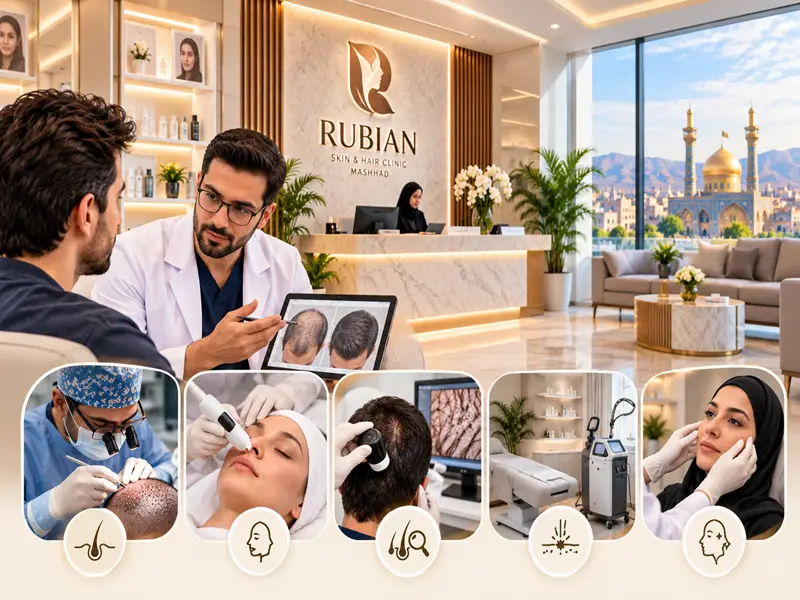 کلینیک تخصصی پوست و مو روبیان مشهد